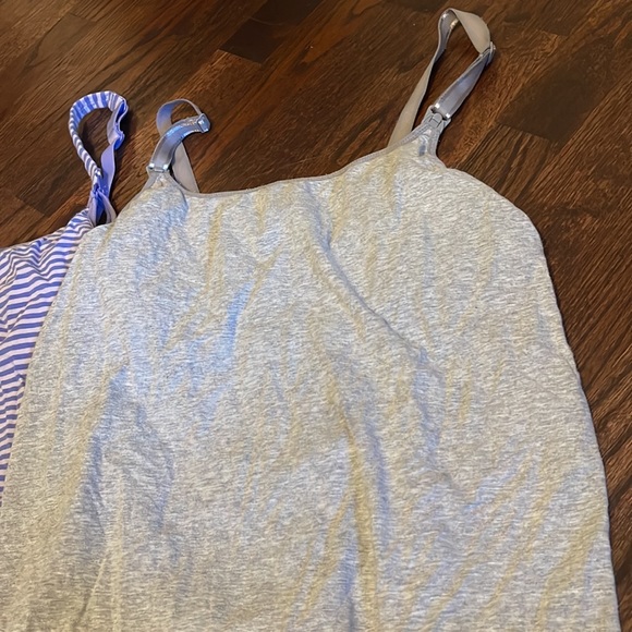 Gilligan & O’Malley Women’s Nursing / Breastfeeding Clip Tank Top - Size Medium - Picture 2 of 5